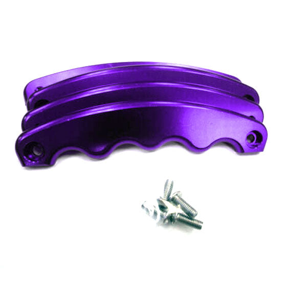Purple Zero Error Racing Junior Dragster Billet Steering Wheel Grips.