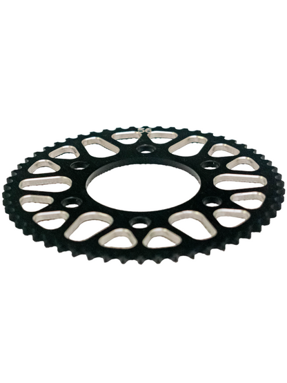 Low Angled View of a 52 Tooth Zero Error Racing Launch Sprocket.