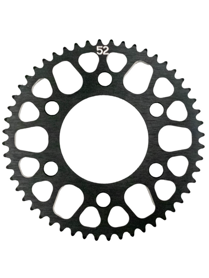 Top View of a 52 Tooth Zero Error Racing Launch Sprocket.