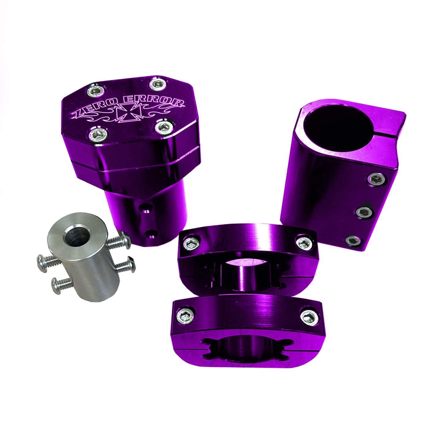 Purple Zero Error Racing Pro Race Pole Clamp Set.