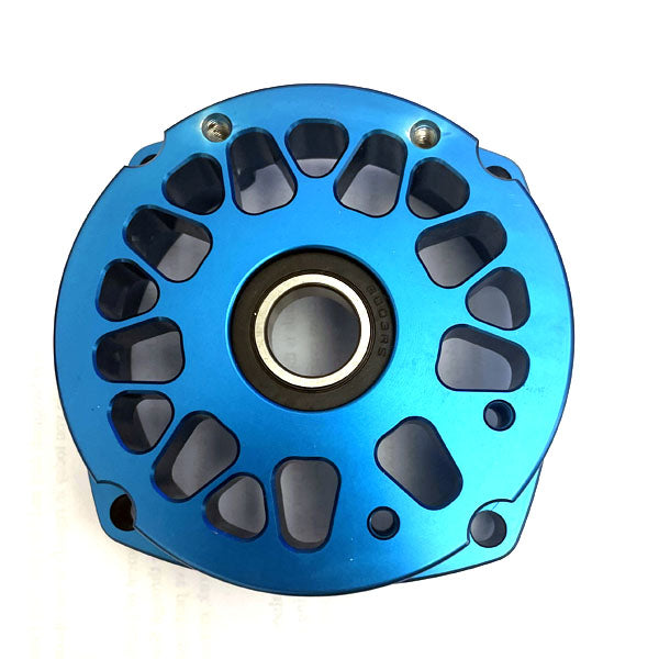 Top of a Blue Zero Error Racing 78mm GSR40 Clutch Housing.