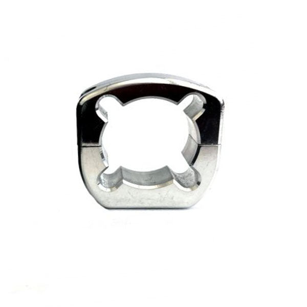 Polished Silver Zero Error Racing GoPed V2 Race Pole Clamps.