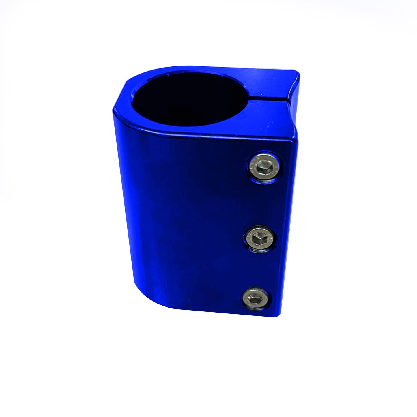 Blue GoPed Pro Pole Bottom Clamp.