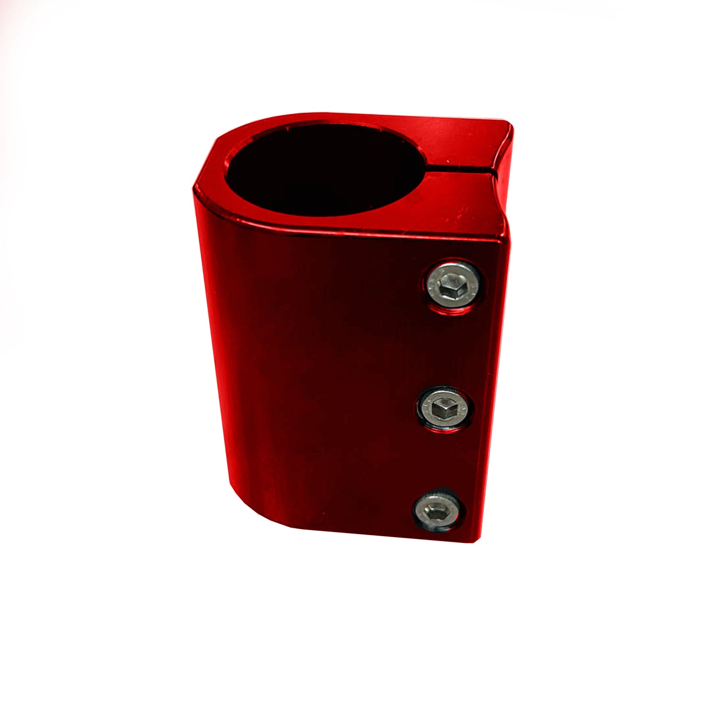 Red GoPed Pro Pole Bottom Clamp.