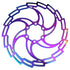 Zero Error Racing Pinwheel Design 160mm Rainbow Brake Rotor.