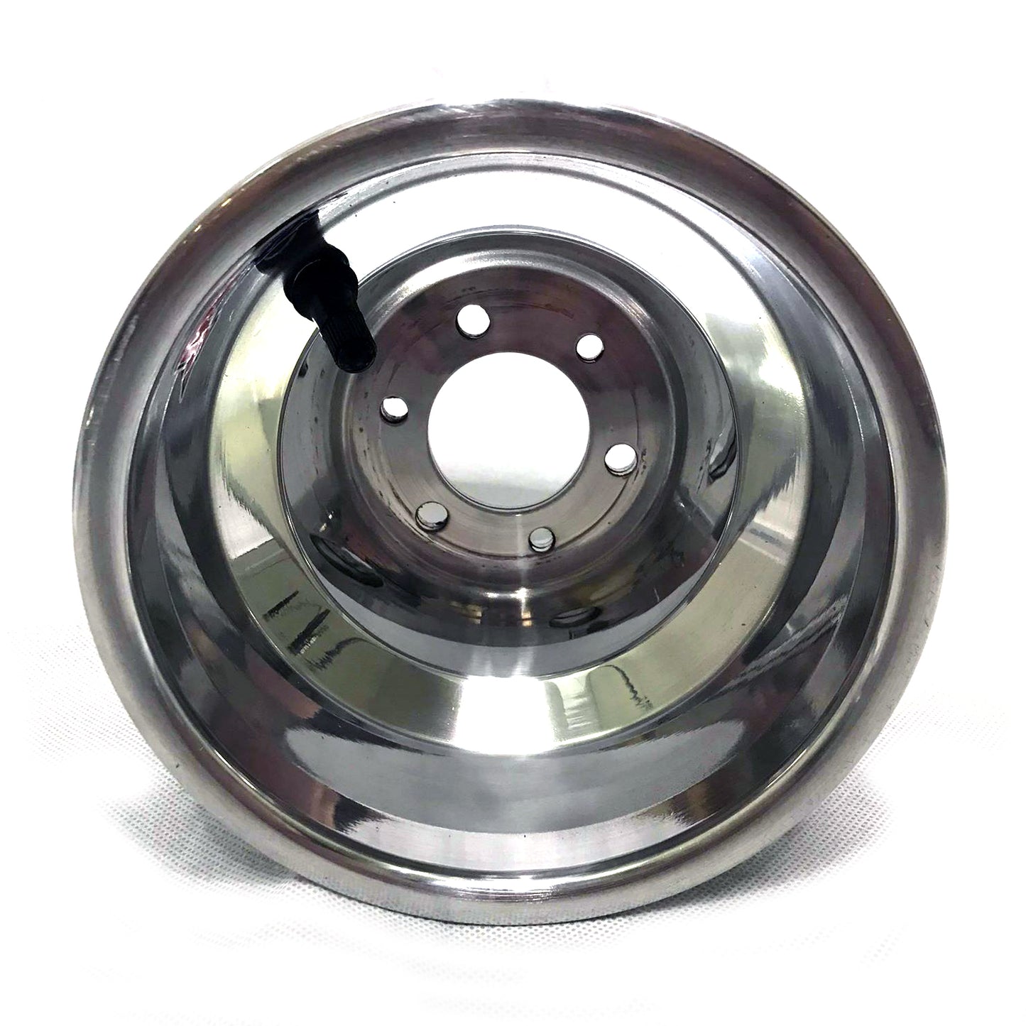 Silver Polished Black Van-K quarter Midget Wheel.