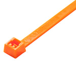 Fluorescent Orange Colored Cable Zip Tie.