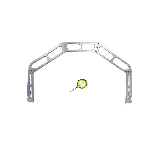 Zero Error Racing Derby Car Alignment Gauge with a Yellow Gauge Next to It..