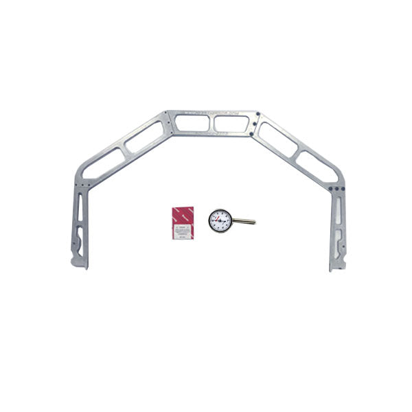 Zero Error Racing Derby Car Alignment Gauge with a Red and Black Gauge Next to It.