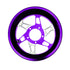 Purple Zero Error Racing GoPed Blitz GSR and Pocket Bike Wheel Set.