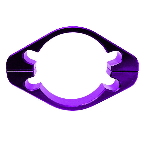 Front of a Purple GoPed 6061 T6 Frame Clamp.