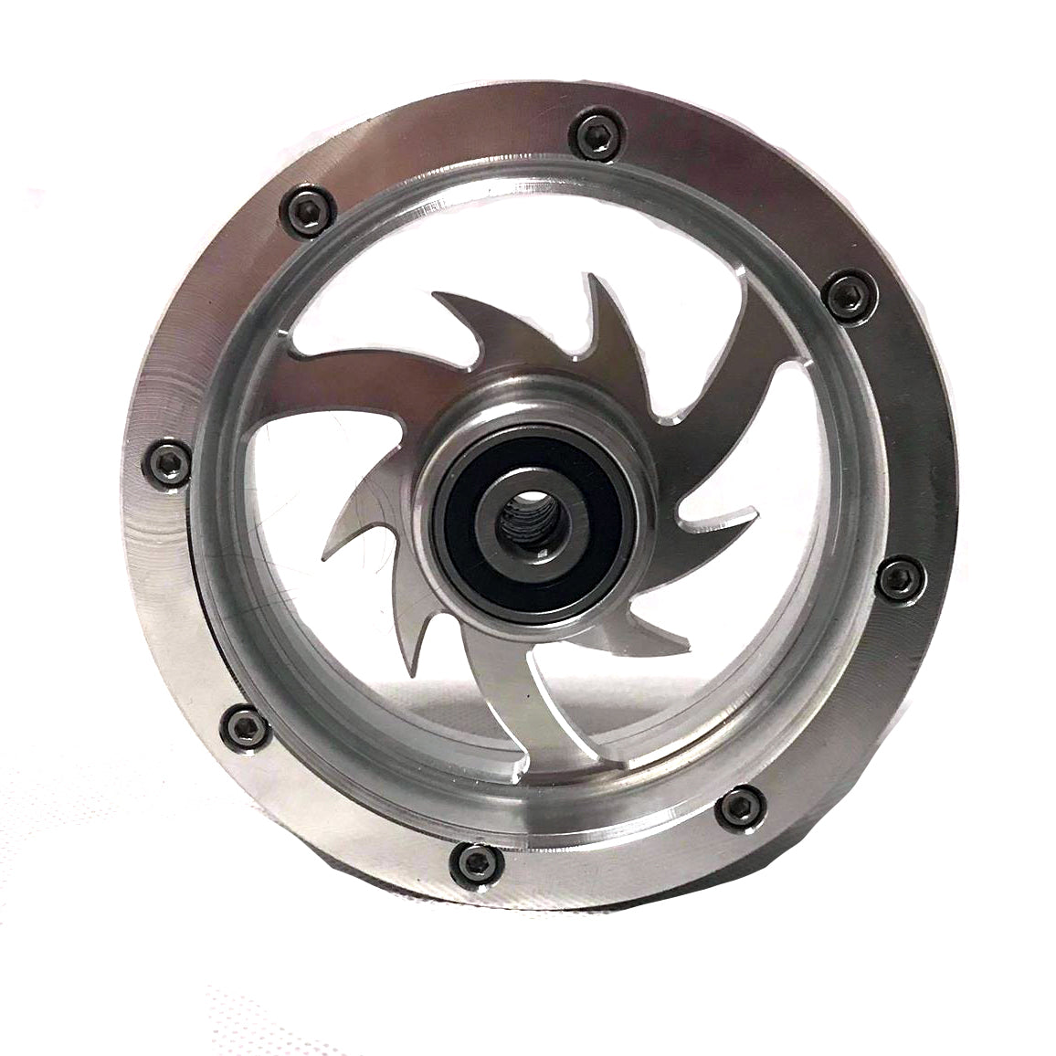 Silver Zero Error Racing GoPed Wrath Beadlock Wheel.