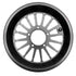 Go-Ped Polished Black 16 Spoke GSR/Pocket Bike Wheel Set.