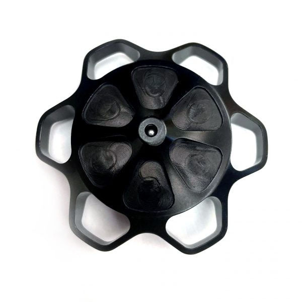 Black Zero Error Racing GoPed Vented Gas Cap 6 Point.