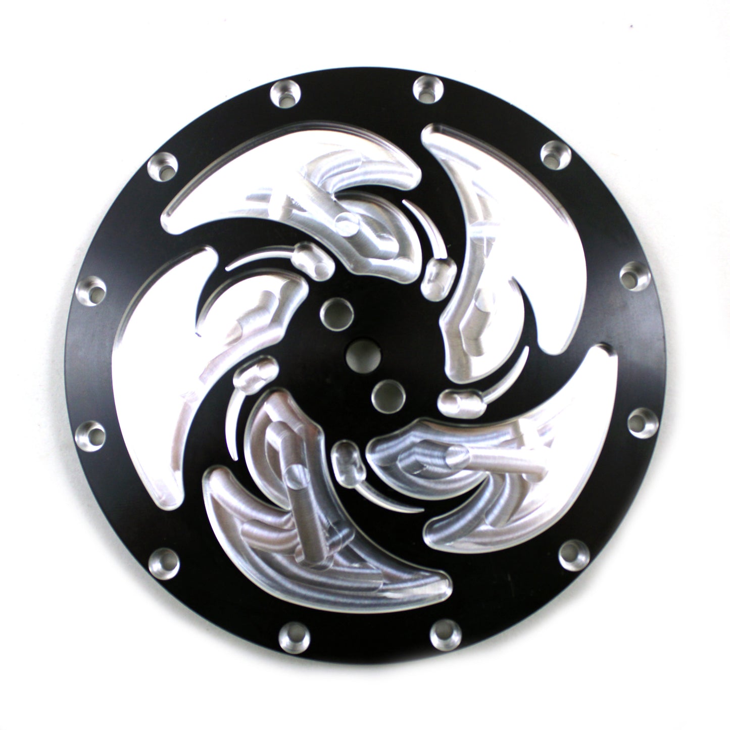 Black Zero Error Racing Junior Dragster Twisted Fire Polar Clutch Cover.