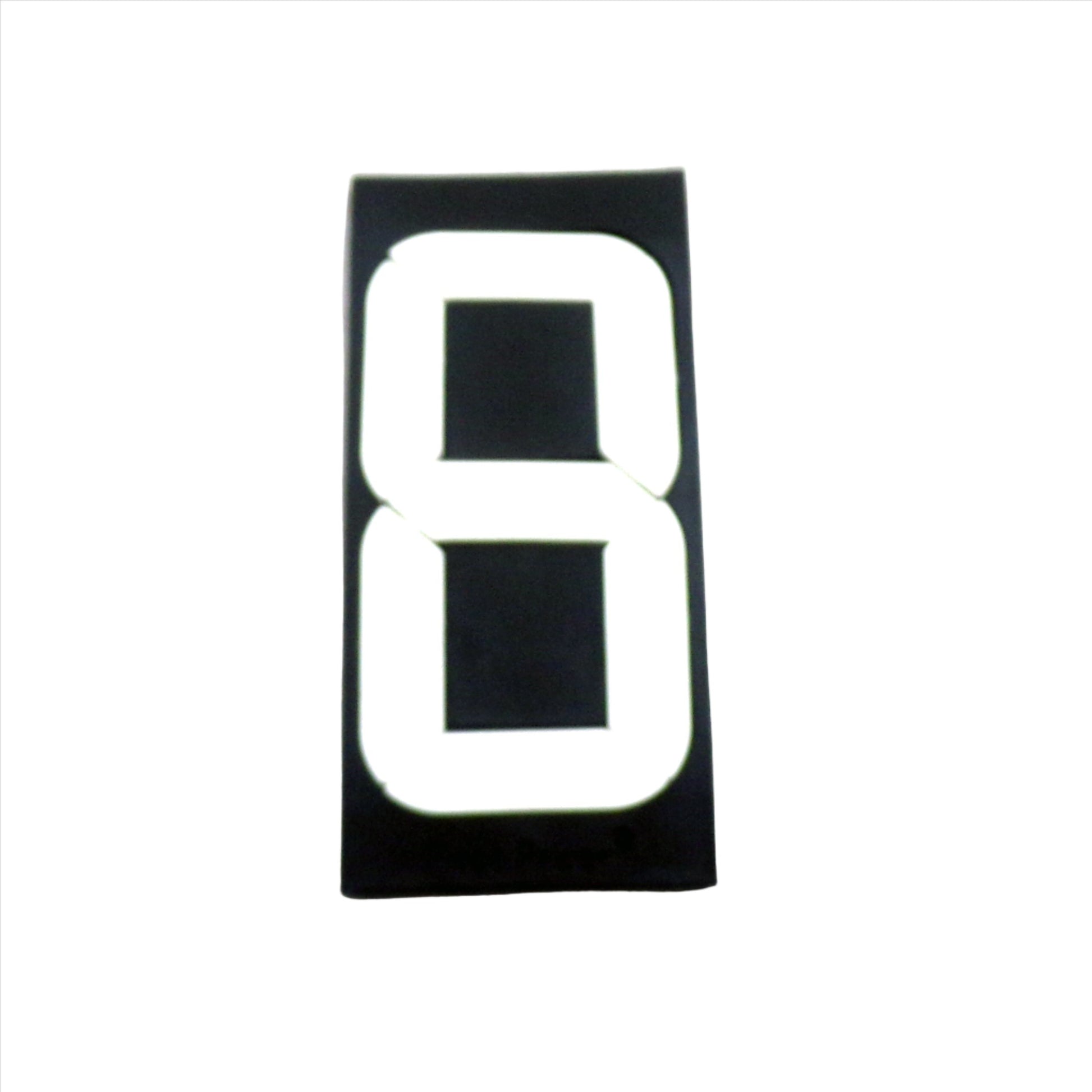 Zero Error Racing Replacement Number 8 Digit White.