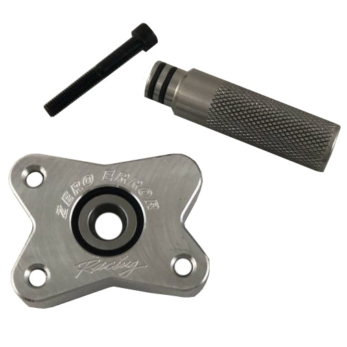 Top View of a Zero Error Racing GoPed Third Bearing Support Kit.