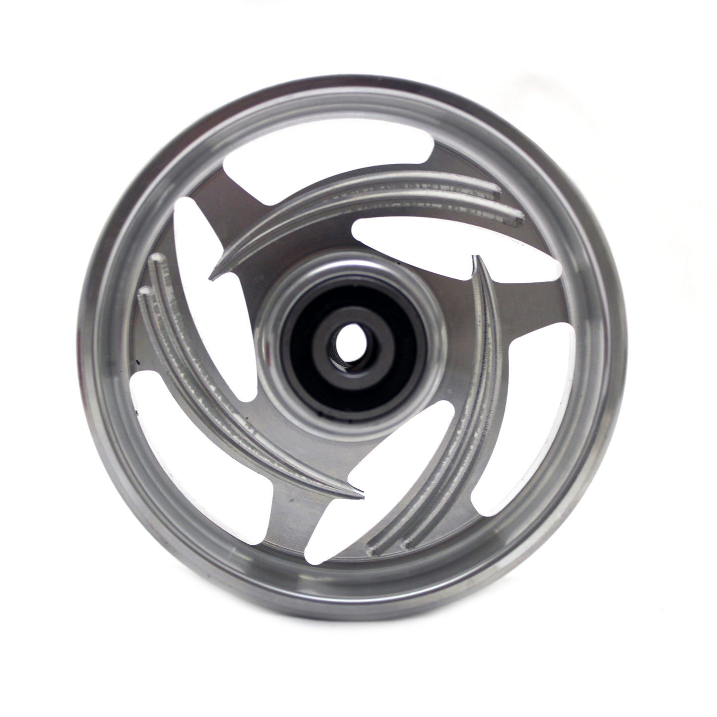 Polished Zero Error Racing Billet GoPed Sport Scorpion Wheel.