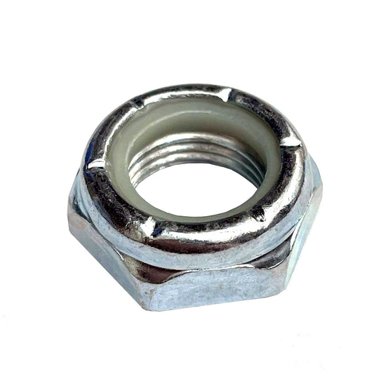 Top View of a Quarter Midget 5/8" Spindle Locknut.
