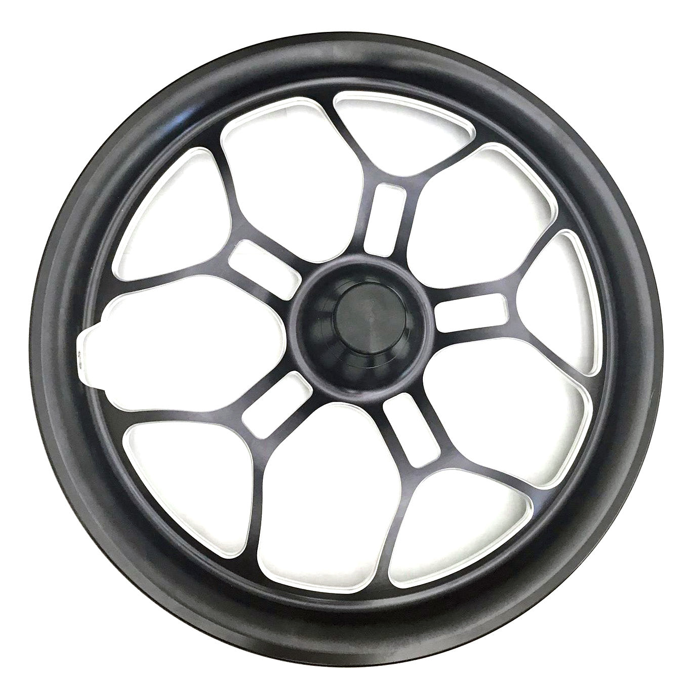 Top of a 16 Inch Junior Dragster 3D Phantom Wheel.