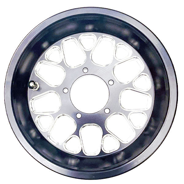 Polished Zero Error Racing Launch GSR Pocket Bike Wheel Set.