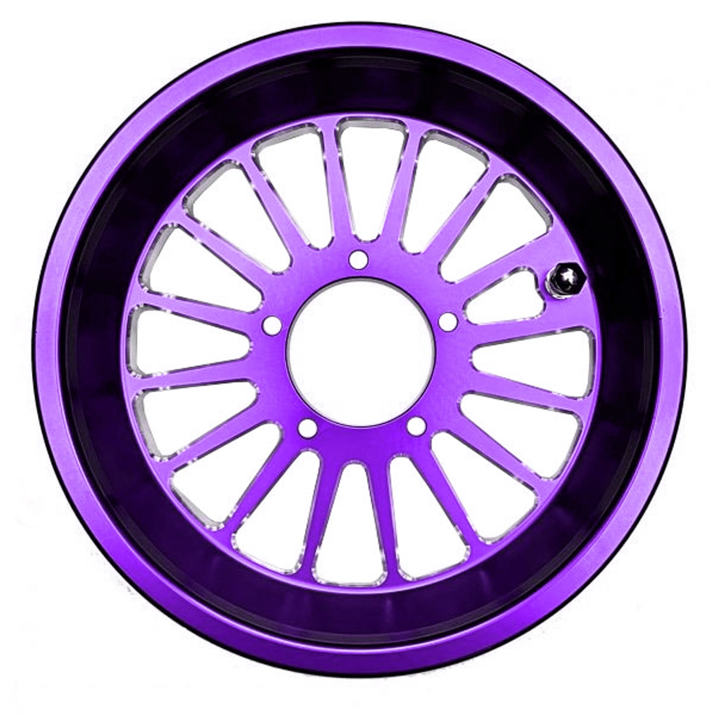 Go-Ped Purple 16 Spoke GSR/Pocket Bike Wheel Set.