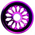 Purple Zero Error Racing GoPed Crucifier GSR/Pocket Bike Wheel.