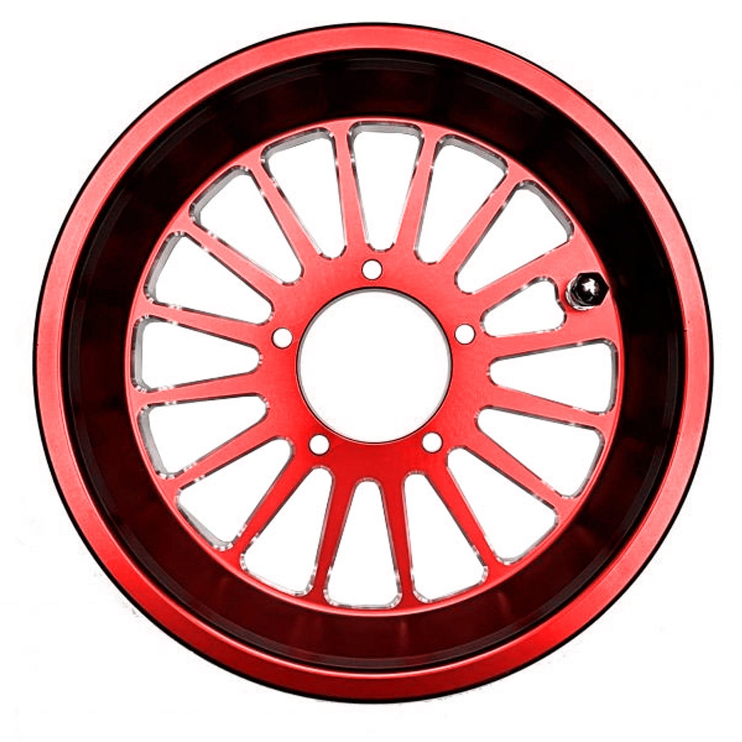 Go-Ped Red 16 Spoke GSR/Pocket Bike Wheel Set.