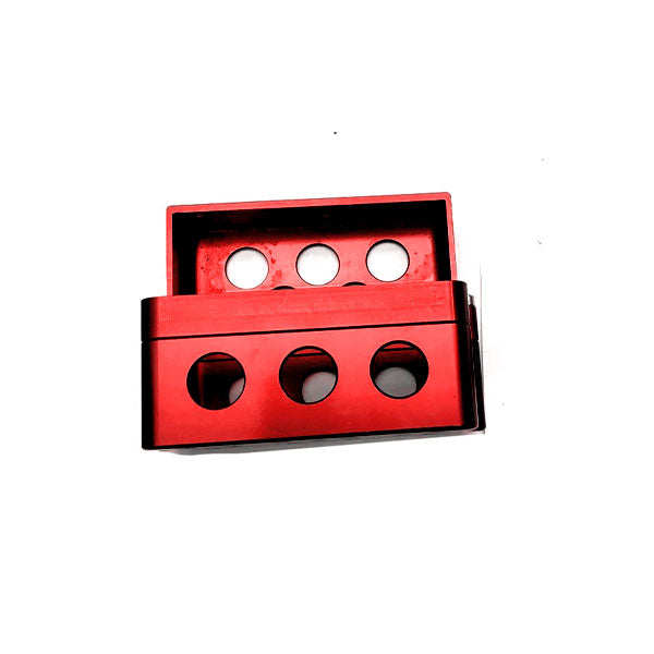 Red Battery Box for Shorai Lithium Batteries.