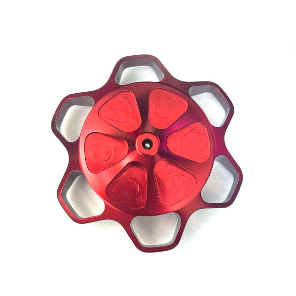 Red Zero Error Racing GoPed Vented Gas Cap 6 Point.