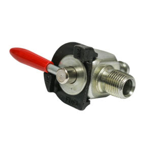 Quarter Midget Red Handled Fuel Valve.