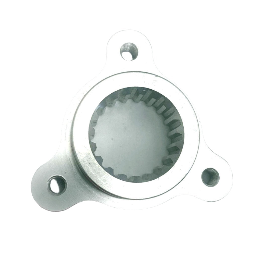 Polished Silver Quarter Midget Splined Drive Hub.