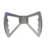 Silver Zero Error Racing Junior Dragster Billet Aluminum Steering Wheel.